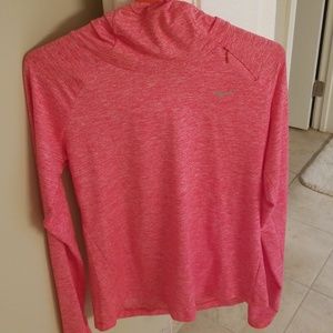 Nike dri-fit running pullover with hood